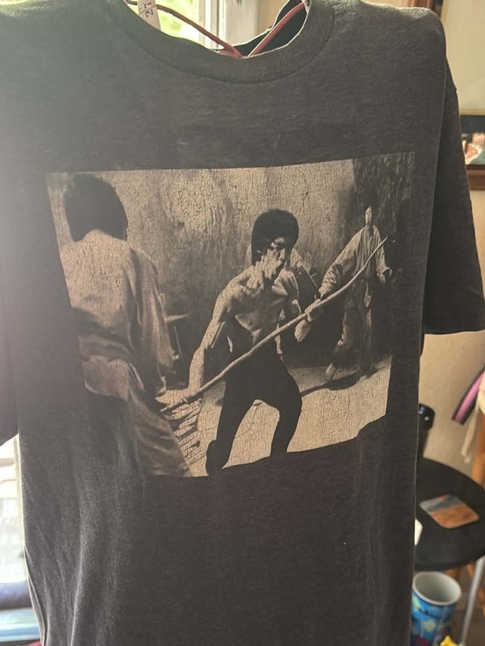 Rue21 Black Bruce Lee Fight Scene Graphic Tee